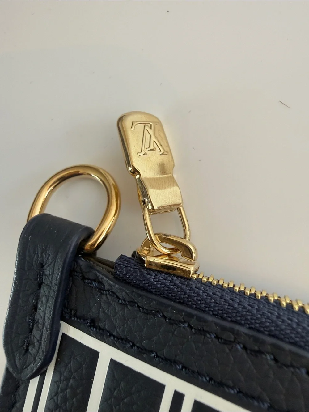 Louis Vuitton Black and White Neverfull Inside Out MM Calfskin  Pochette
